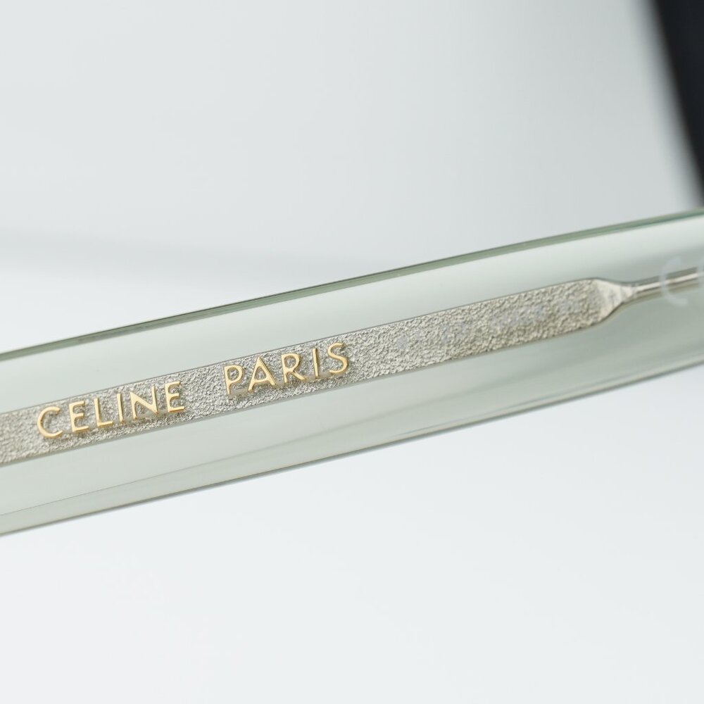 Celine CL50109I 093 Square Eyeglasses - Teal 51mm - Picture 7 of 10